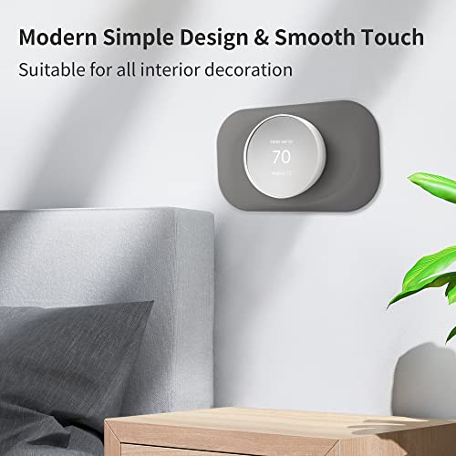 Petrichor Nest Thermostat Trim Kit, Wall Plate Cover for Google Nest 2020 - Easy Install, Charcoal Gray