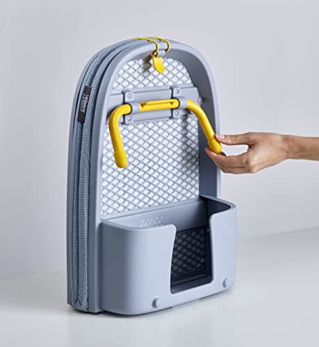 Joseph Joseph Folding Compact Ironing Board, Space-Saving Table-Top Design, Regular Size, Grey/Yellow