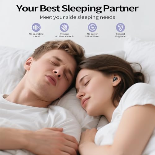 SleepBuds ANC Bluetooth 5.4, ENC Mic, 48H Playtime, Side Sleeper Design