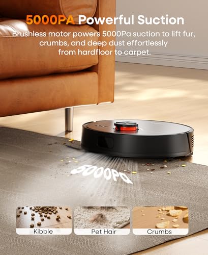Uninell Robot Vacuum Cleaner with Mop, 5000Pa Suction, Lidar Navigation