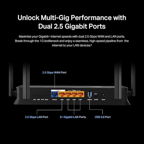 TP-Link BE3600 Wi-Fi 7 Router Archer: Fast Dual-Band, 4 Antennas, VPN, EasyMesh, HomeShield
