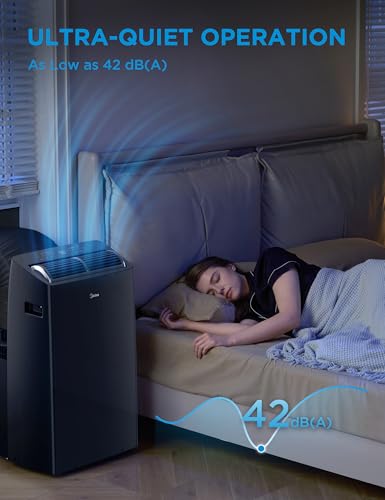Midea Duo 14,000 BTU Inverter Portable AC, Ultra Quiet, Cools 550 Sq. Ft. - Alexa/Google, Remote & Window Kit