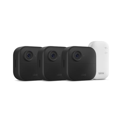 Blink Outdoor Camera: Wireless Smart Security, 1080p HD, 2-Way Talk, Night Vision, 3-Camera System