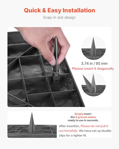 VEVOR Garden Stepping Stones 15.5" Decorative Pathway Pavers