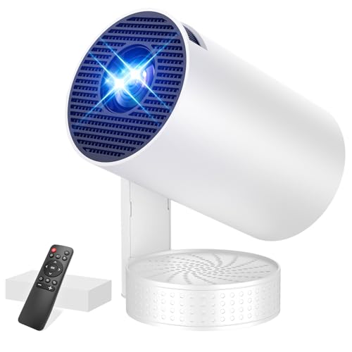 Mini Projector with WiFi & Bluetooth, 4K Support, Portable 1080P Short Focus, 15W Sound, Auto Keystone, Rotatable - HDMI/TV Stick/Laptop