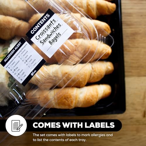 Reusable Catering Food Trays with Lids for Parties & Buffets