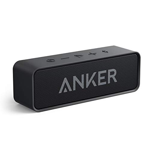 Anker Upgraded Bluetooth Speaker: Waterproof, Stereo Sound, 24H Playtime - Portable Wireless Speaker for iPhone, Samsung (Black)