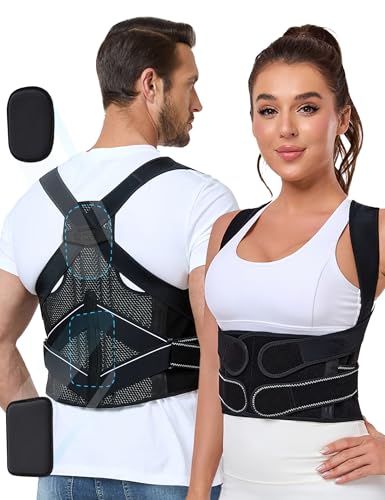 Bionic Posture Corrector for Full Back Support, Pain Relief - 3D Pads