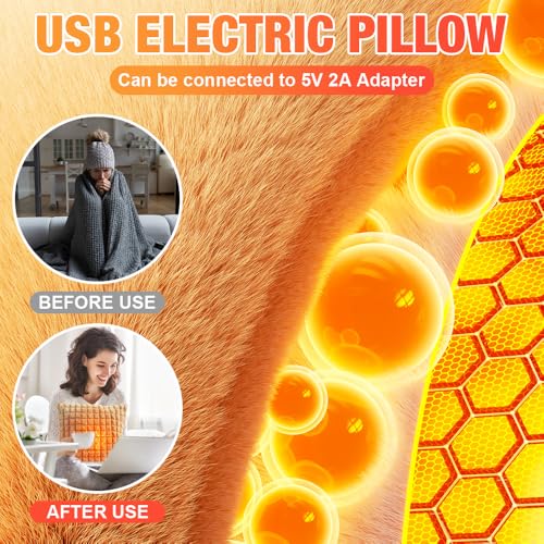 Beheizte USB Heated Cushion for Back Pain Relief, 45x45cm