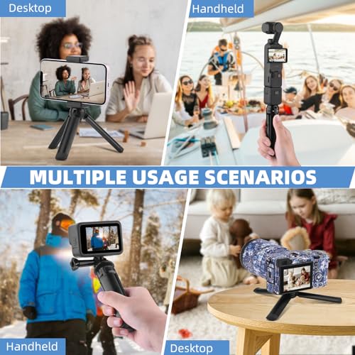 HeiyRC Mini Tripod for DJI Pocket, GoPro, Insta360, DJI Action - Vlog, DSLR Camera Stand