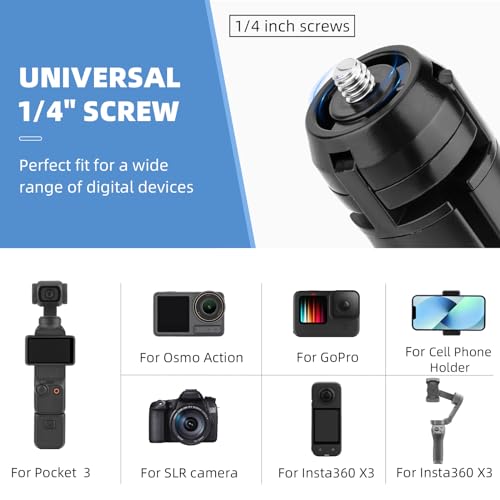HeiyRC Mini Tripod for DJI Pocket, GoPro, Insta360, DJI Action - Vlog, DSLR Camera Stand