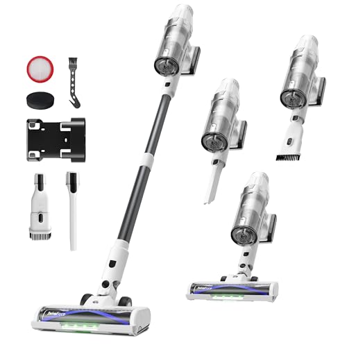 ElecKeys Cordless Vacuum Cleaner 45KPA for Home, Stick, Touch Screen - Anti-Tangled, Pet Hair, Floors
