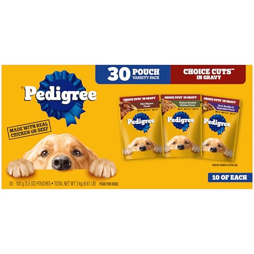 Pedigree Choice Cuts in Gravy Dog Food Variety Pack, 30 Pouches