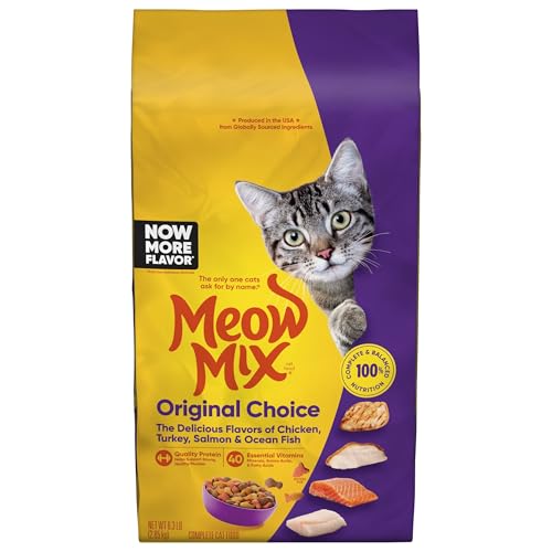 Meow Mix Dry Cat Food, Original Choice, 6.3 Pound Bag