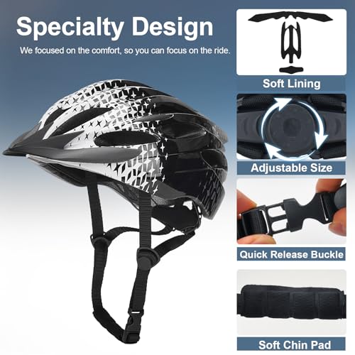Cycle Helmet with Light | Breathable MTB Helmet for Adults