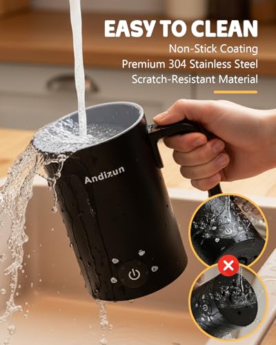 Andizun Electric Milk Frother: 4-in-1 Steamer, Frother, Warmer