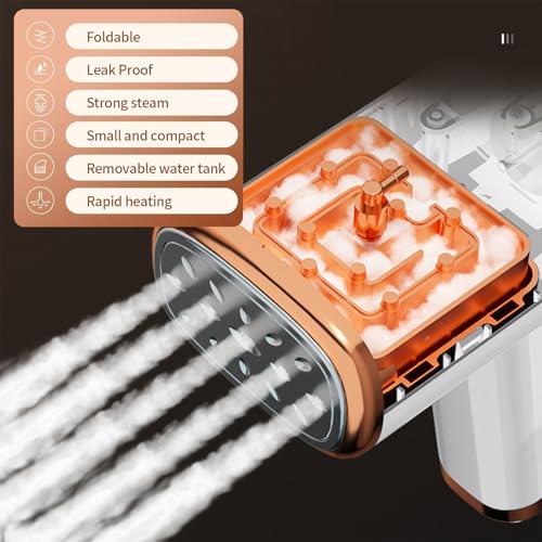 Fast Heat Clothes Steamer: Wrinkle Removal, Portable Handheld 110ml Tank