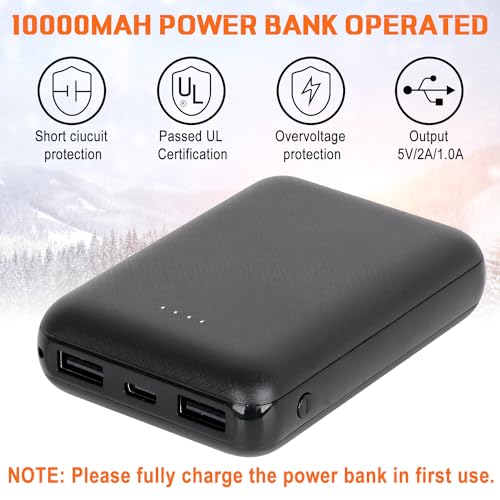 Rtdep Heated Vest: Men Women Battery Pack, 8 Heating Zones, Winter Warm Jacket