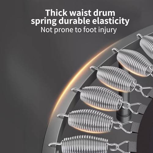 HXD-ERGO Mini Trampoline: Foldable Rebounder with Foam Handle