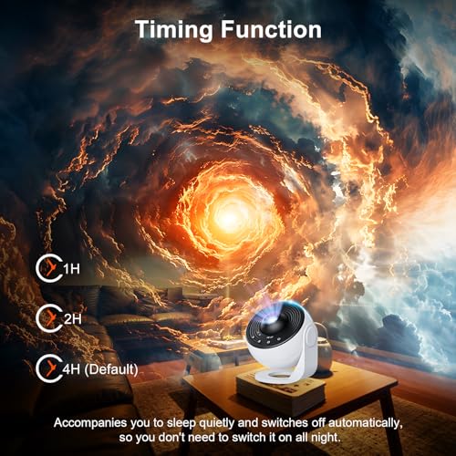 Galaxy Star Projector Light, Nebula Night Light for Bedroom, LED Space Lamp Room Decor, Timer, 13 in 1, Adults Kids