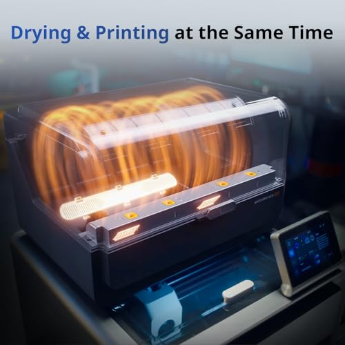ANYCUBIC Kobra S1 3D Printer: Drying/Printing Combo, 4-8 Color, Ultra-Fast Multicolor, Major Filaments, 250x250mm Size