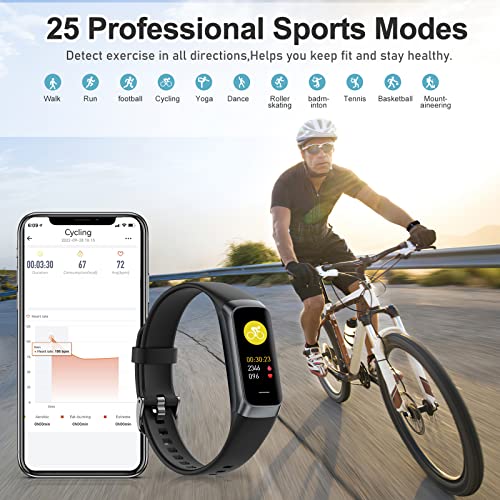 Brand Fitness Tracker: Heart Rate, Blood Oxygen, Sleep Monitor, Waterproof Smart Watch - Men & Women