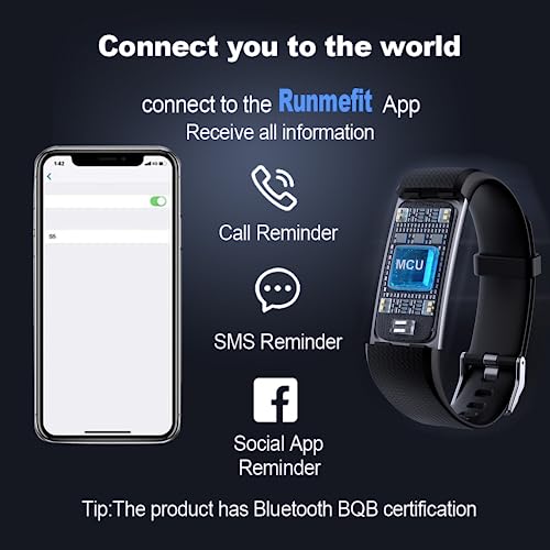 Fitness Tracker Smart Watch, Heart Rate Monitor, Blood Pressure, Oxygen, Sleep Tracker, IP68 Waterproof, Pedometer, Men Women Kids