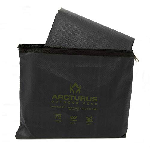Arcturus Insulated Thermal Survival Blanket, 60x82 inch - Reflects 90% Body Heat, Waterproof, Windproof