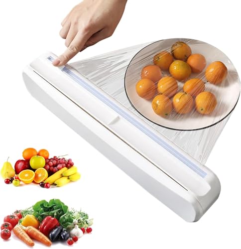 Cling Film Dispenser with Cutter for Aluminum Foil & Baking Paper