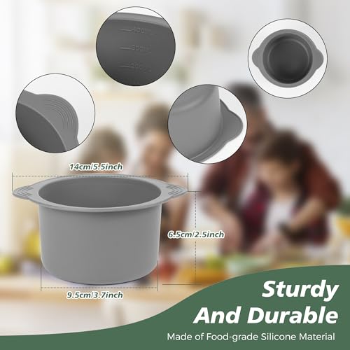 Silicone Air Fryer Egg Poachers 4Pcs Set for Baking Cakes & Fried Eggs