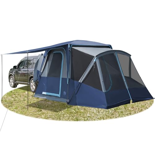 TIMBER RIDGE SUV Tent 5-9 Person Screen Porch Awning, Family Camping, Weather Resistant, Portable, Rainfly, Storage Bag
