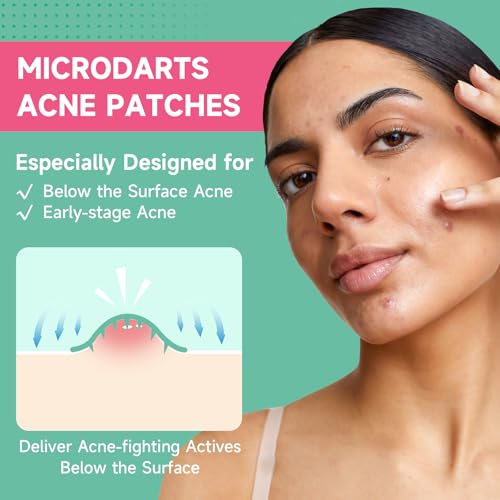 Microdart Acne Patches 36-Count, Salicylic Acid, Madecossoside, Deep Blemishes