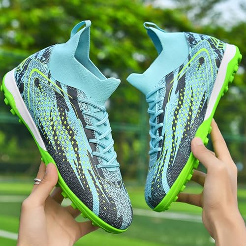 Donbest Boys Football Shoes AG FG Cleats, Astro Turf Trainers, Professional Spikes - Kids Soccer Boots