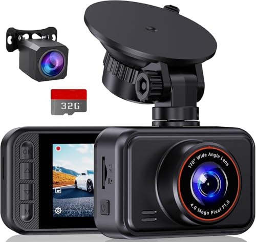 Brand Dash Cam: 1440P+1080P QHD Dual Camera for Cars, Mini Cam, 2" Screen, Night Vision, Parking Monitor