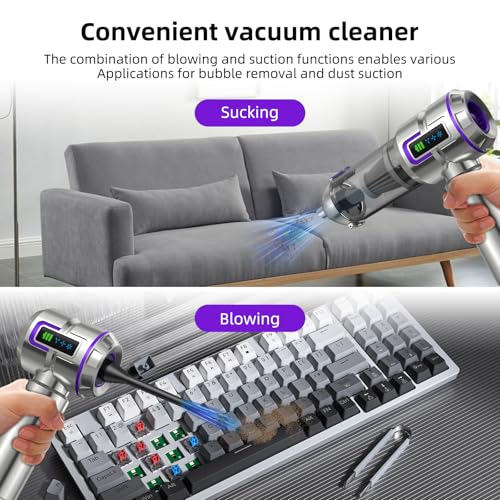 Brand Handheld Vacuum Cleaner 25000Pa 4-in-1 Cordless Car Vacuum with Screen, 1-Touch Dust Removal, Brushless Motor for Home/Car/Pet