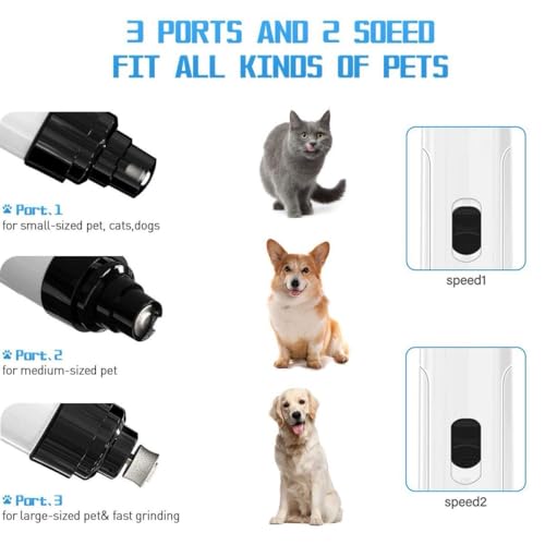 Silent Groom Pro Pet Nail Grinder - Rechargeable, Safe & Portable