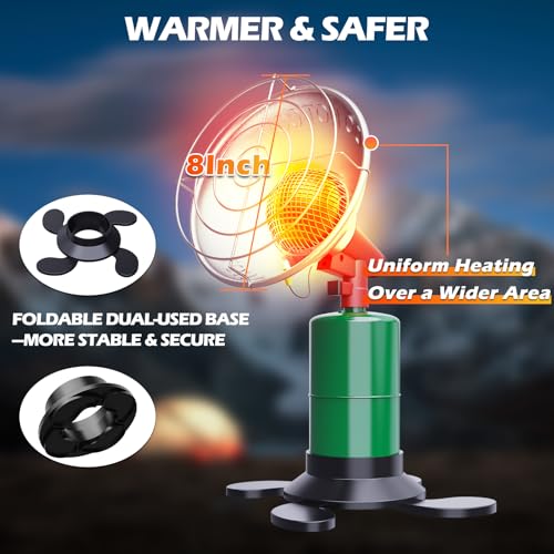 Portable Propane Heater: 6200 BTU Tent & Camping Gas Stove