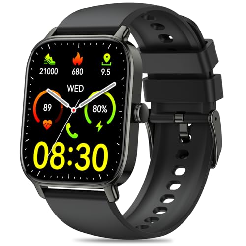 Fitness Tracker Smartwatch for Women: Answer Calls, Heart Rate Monitor, Waterproof, Pedometer - Android Compatible