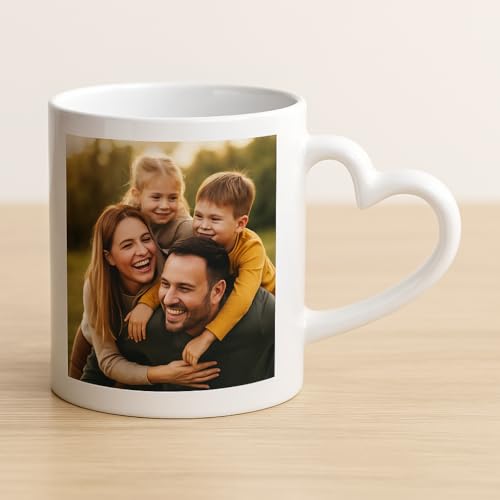 Custom Ceramic Coffee Cup - Design Your Own 11oz Mug with Photo or Logo - Unique Gift Idea