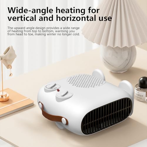 Portable 2000W Electric Heater: Low Energy, Silent, 3 Modes for Room, Office