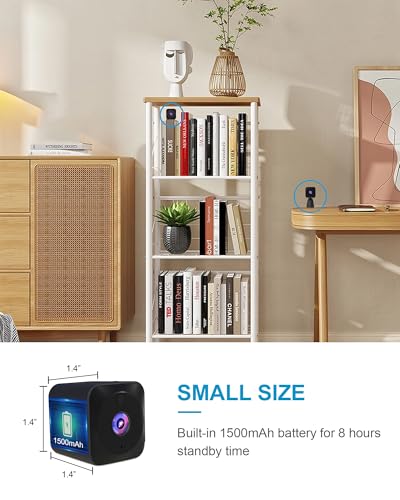 AOBOCAM Mini WiFi Spy Camera 4K HD - Wireless Security Cam with Night Vision, Motion Detection - Home Surveillance