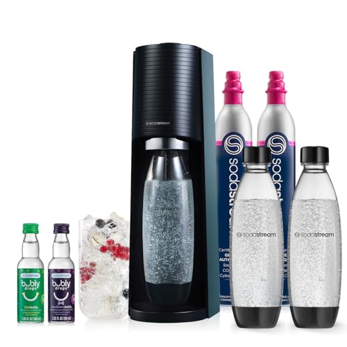 SodaStream Terra Sparkling Water Maker Bundle with CO2 System, Bottles, Flavor Drops