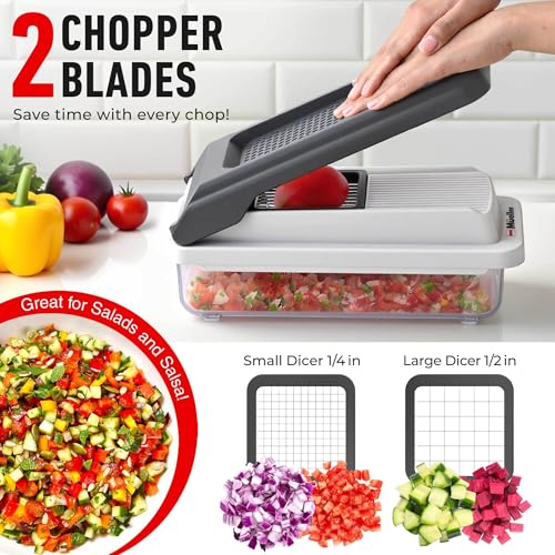 Mueller Vegetable Chopper Mandoline Slicer for Food & Cheese