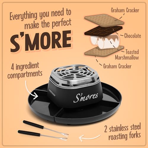 Nostalgia S'mores Maker Kit: Electric Indoor Tabletop Set