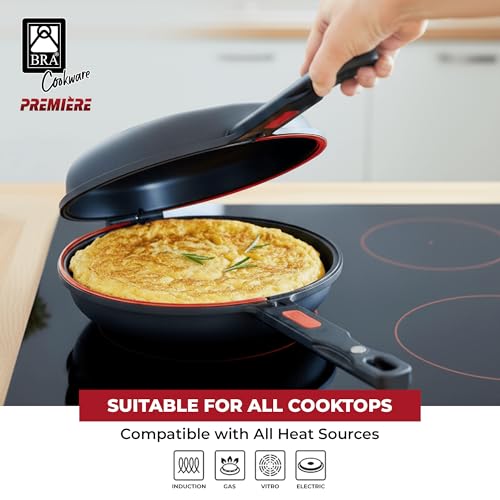 Cookware Premiere Dual Skillet 9.5 inch for Frittatas & Omelets