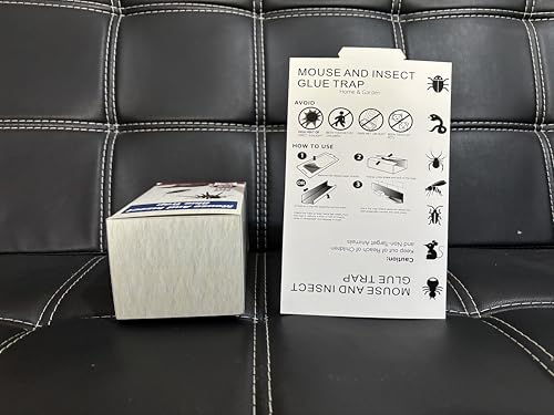 Pest Control Glue Traps, 20 Pack for Mice, Ants, Rats | Sticky Adhesive Tray, Non-Toxic | Indoor Home Use
