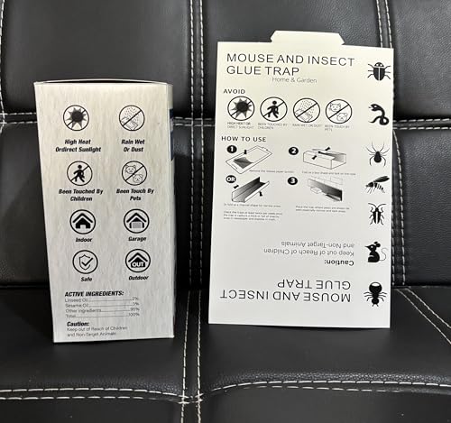 Pest Control Glue Traps, 20 Pack for Mice, Ants, Rats | Sticky Adhesive Tray, Non-Toxic | Indoor Home Use