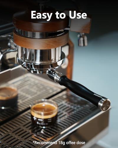 KOFIKOFI 58mm Bottomless Portafilter with Puck Screen - Espresso Naked Portafilter for E61, Flair 58 - Stainless Steel Basket