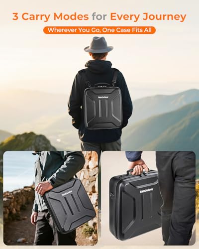 Starlink Mini Case: Shock-Absorbing 3-in-1 Backpack Shoulder, Hand Carry - Waterproof, Custom-Fit Slots - Outdoor Adventure & Daily Use