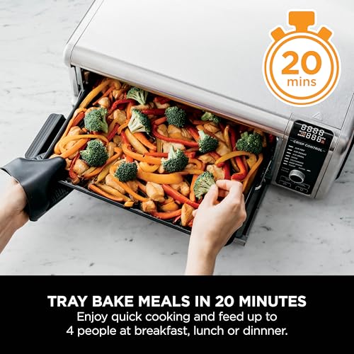 Ninja Foodi 8-in-1 Flip Oven: Portable Mini Oven for Countertop - Multifunctional with 8 Cooking Functions - Air Fry, Roast, Grill